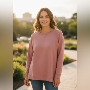 Jane Delancey Pink High-Low Sweater